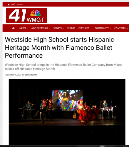 <br><p>Westside High School starts Hispanic Heritage Month with Flamenco Ballet Performance -September 15, 2023</p>
